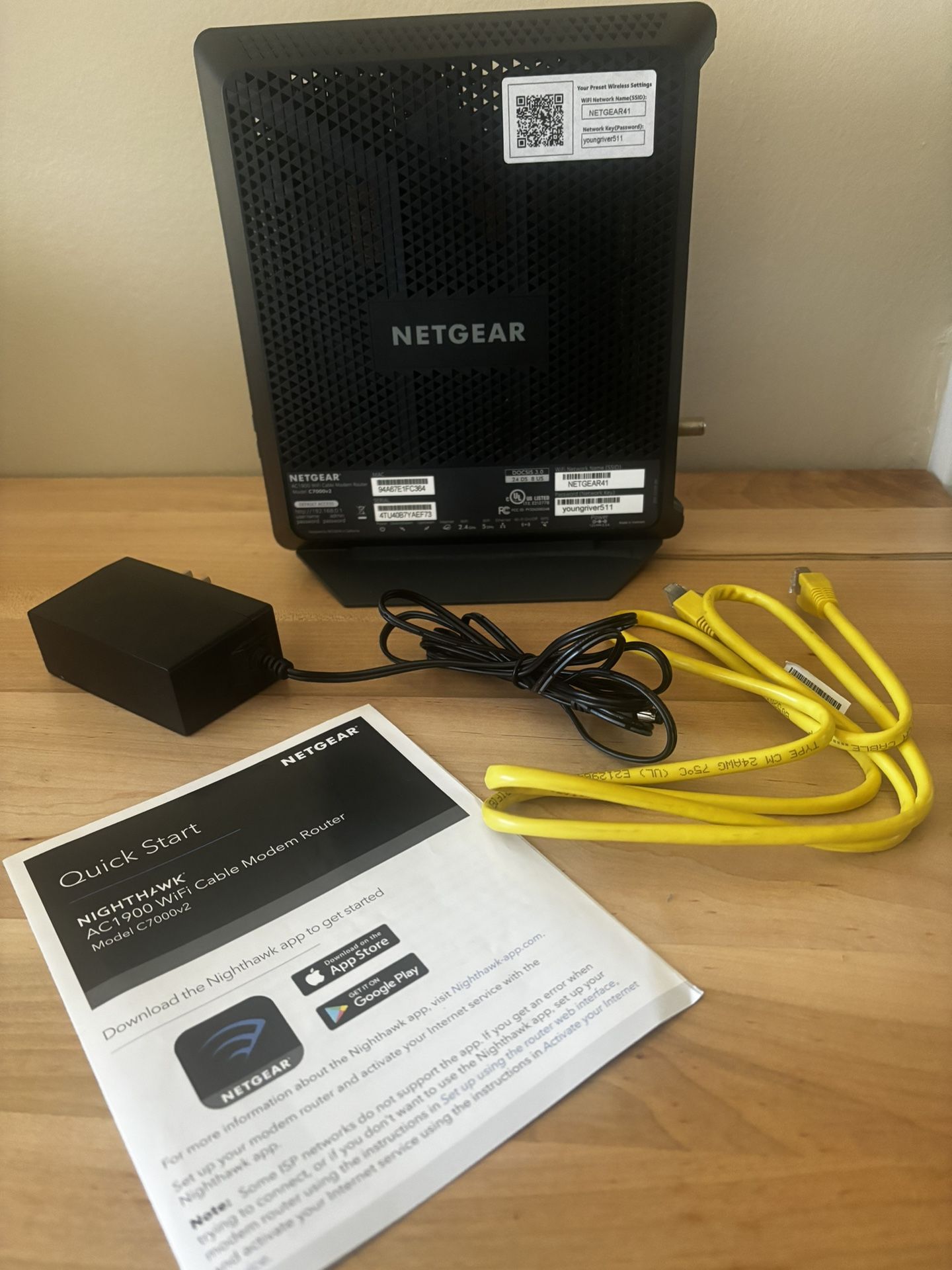 NIGHTHAWK Cable Modem Router