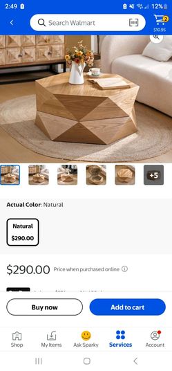Geometric table with Storage