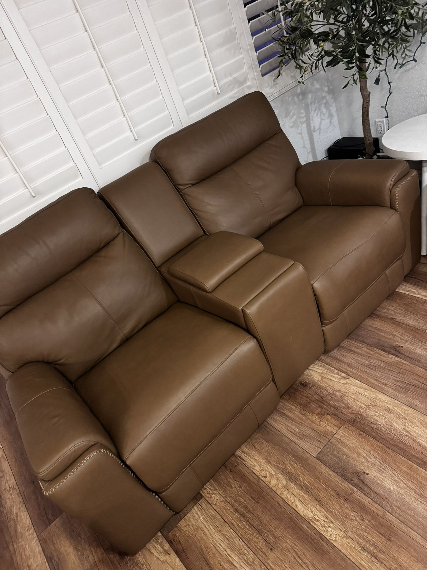 Power Recliner 3 Seat Sofa AND  Love Seat With Console And Charging Ports 