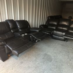 Reclining Couch And Loveseat Set