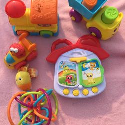 Baby toddler toys animals Sesame Street Elmo train truck lot