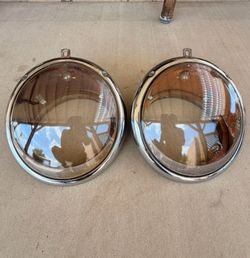 vw original early headlights pair