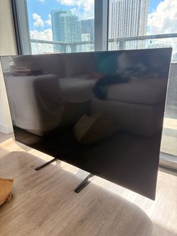 Hisense Large Flat Screen TV with Stand
