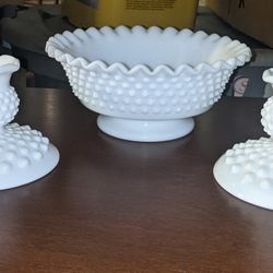 Milk Glass Set