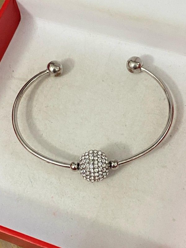 Pulsera Aro Stainless Dormilona Piedras Joyería Antigua