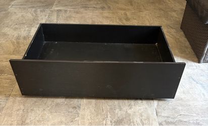 Black Wooden Dresser Drawer