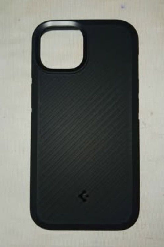SPIGEN CORE ARMOR BLACK CASE FOR IPhone 13, 14, and 15 WITH 2 GLASS 11H 21D SCREEN PROTECTORS.