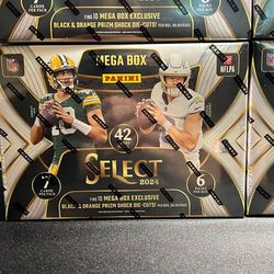 2024 Panini Select Football Hobby Mega Box (Black & Orange Prizms)