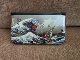Custom 'the great wave' Zelda Link Nintendo 3DS  XL - 64gb SD - CFW