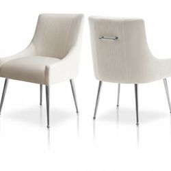 Tufted Accent Chair Set of 2 - Beige