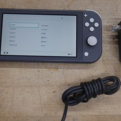 Nintendo Switch Lite 32GB Handheld System - Gray used tested. with charger . 