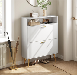 Shoe Cabinet with 2 Flip Drawers