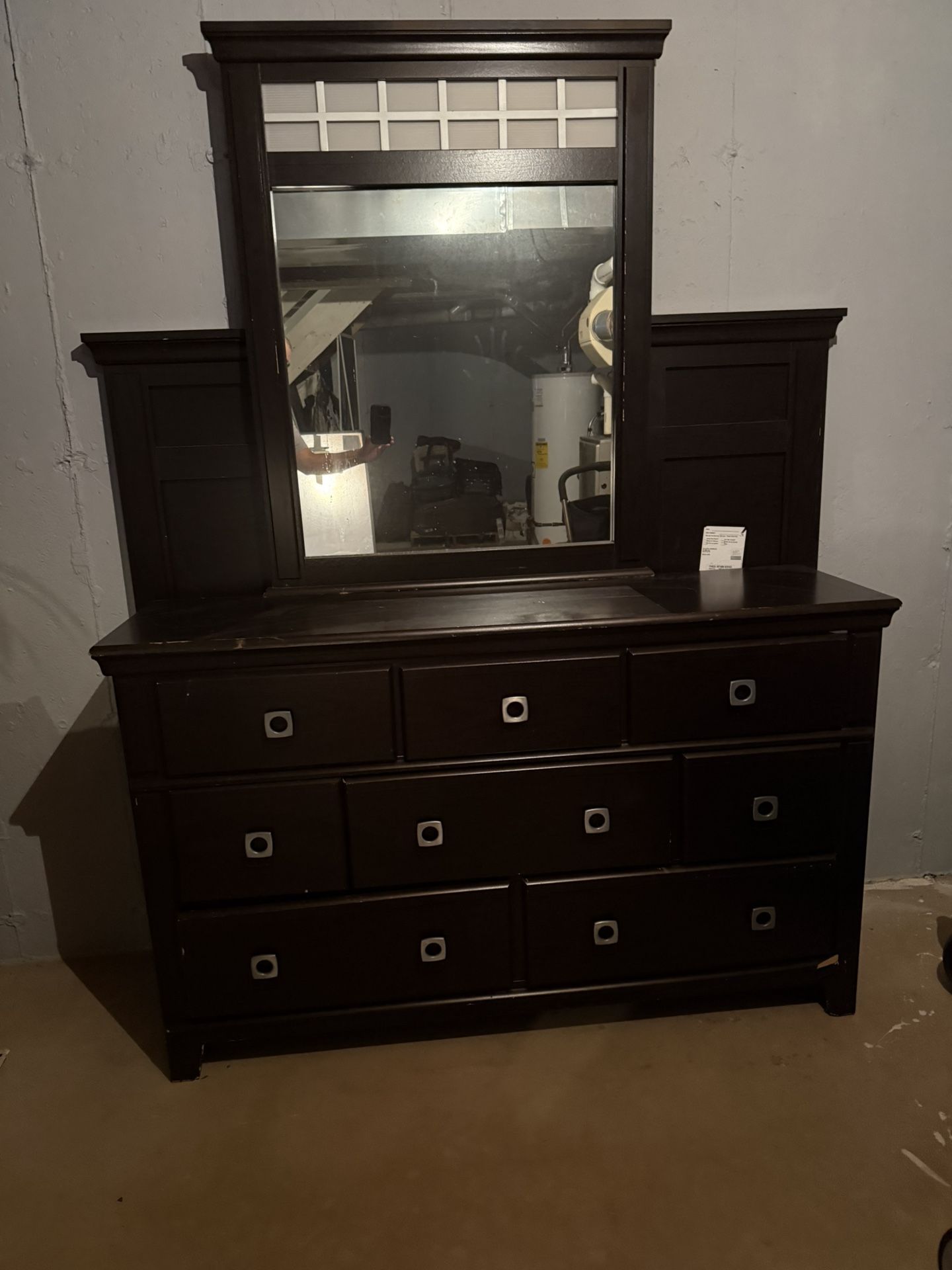 Nice Dresser, Mirror, and Headboard