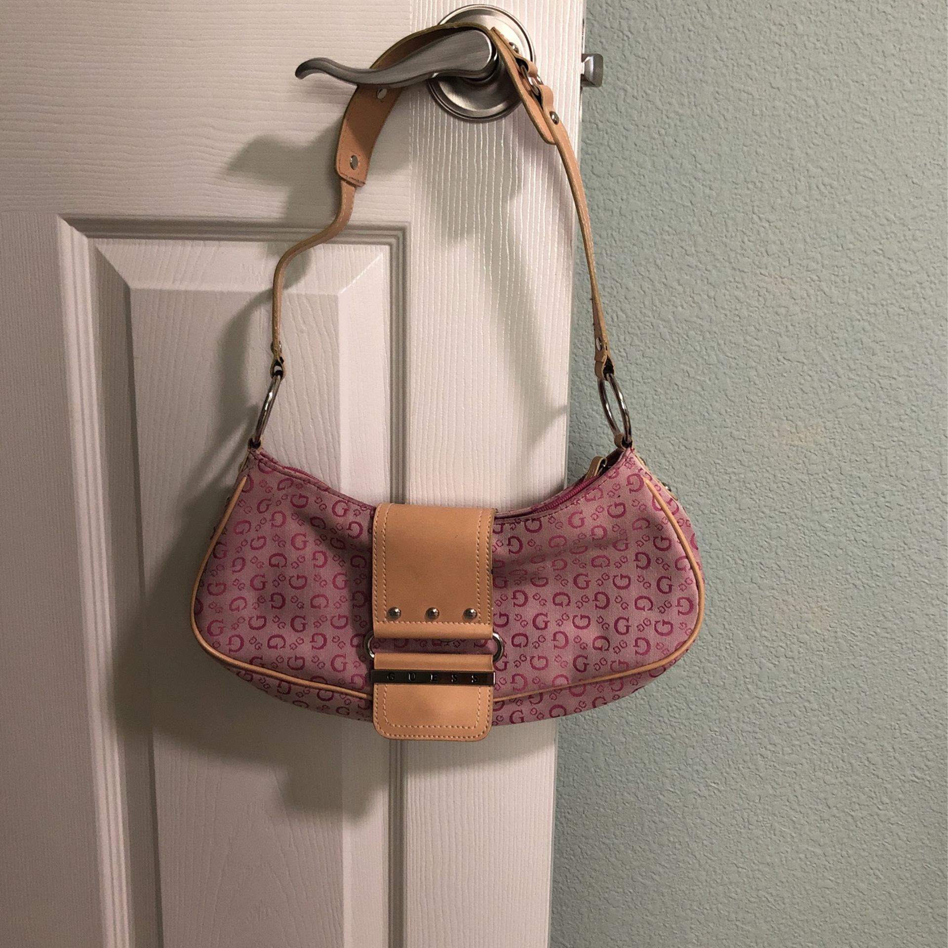 Pink Guess Bag And Matching Wallet