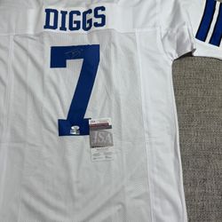 Trevon Diggs Signed Autograph Custom Jersey - JSA COA - Dallas Cowboys