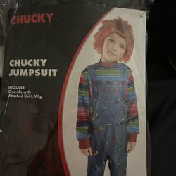 Chucky jumpsuit with wig