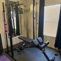 Squat Rack And Bench 