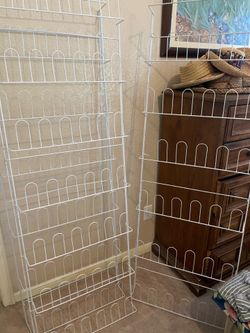 3 Wall mount shoe racks= total 126 pairs(each rack hold 42 pairs