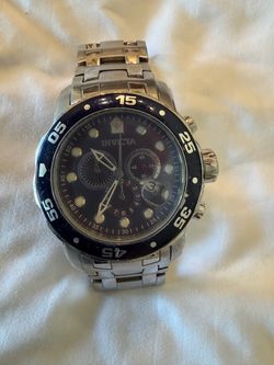 Invicta Pro Diver Chronograph Men's Watch – Stainless Steel, Midnight Blue Dial