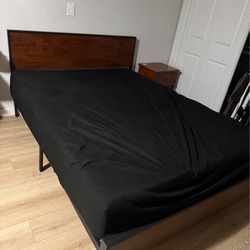 Queen bed frame (used)