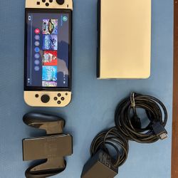 Oled Nintendo Switch With Accessories 
