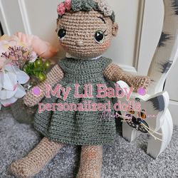 PERSONALIZED & HAND CRAFTED CROCHET DOLL
