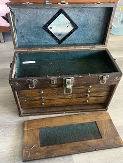 Antique Machinist Tool Box Toolmakers Tool Chest for Sale in Las Vegas, NV  - OfferUp