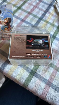 Vintage car trading cards