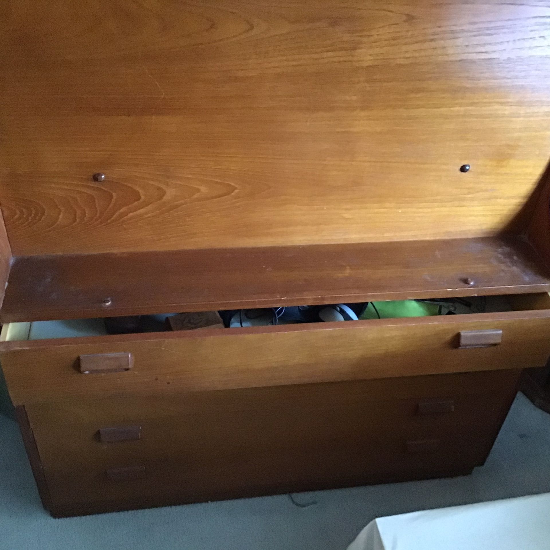 Teak..Secretary desk...mid- century modern...Denmark...by Borge Mogensen for Soborg Mobelfabrik