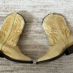 Rare Vintage Made In Mexico Kids Cowboy Boots Espuelitas, Not Nike, Adidas, Travis Scott, Union, Supreme