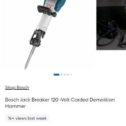 Bosch Jack Breaker 120 -Volt Corded Demolition Hammer