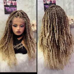 Human Hair Blended Lace Front Wig 