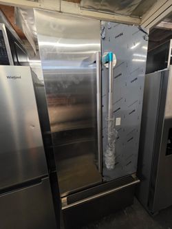 36” JENN AIR FRENCH DOOR STAINLESS STEEL REFRIGERATOR