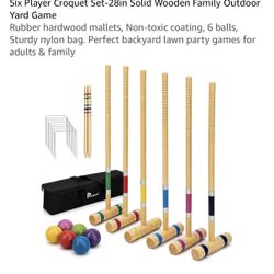Croquet Set With Carrying Case