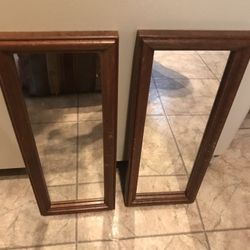 2 Home Interior Accent Mirrors Used 13x5