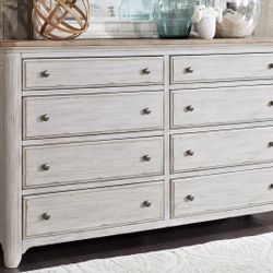 Emma Mason, Liberty Furniture Farmhouse Reimagined Drawer Dresser in Antique White, Brand New4