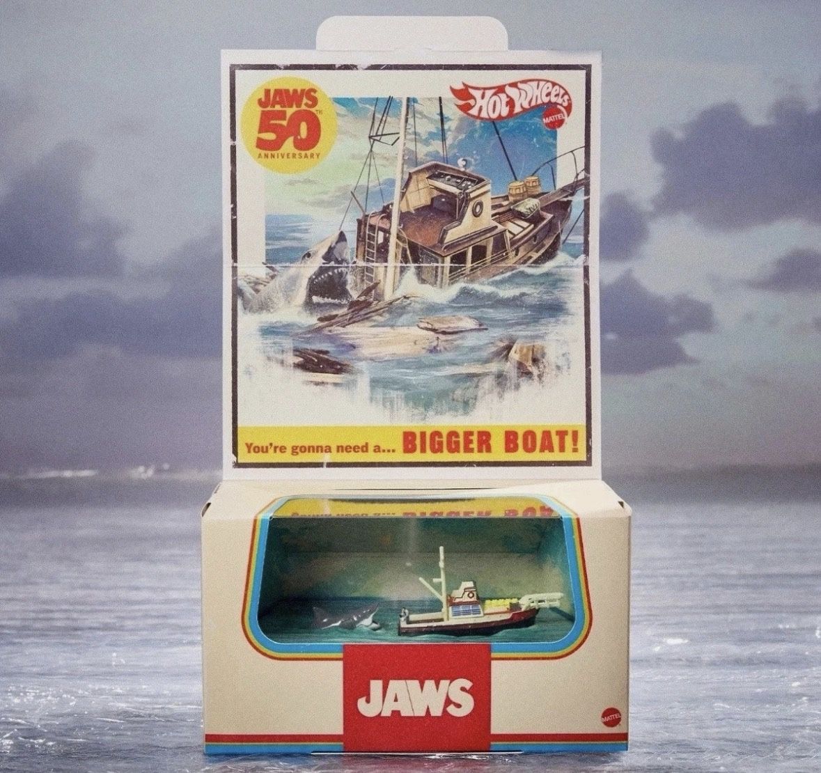 SDCC 2025 Exclusive Mattel Hot Wheels JAWS 50th Anniversary Set
