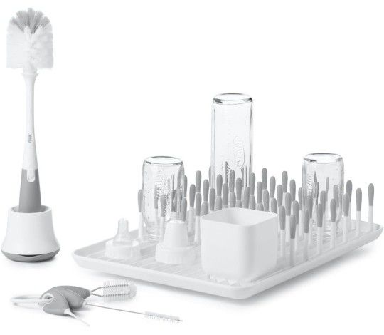 iBaby Bottle Brushes & Cup Cleaning Set,Gray👶😊🧸