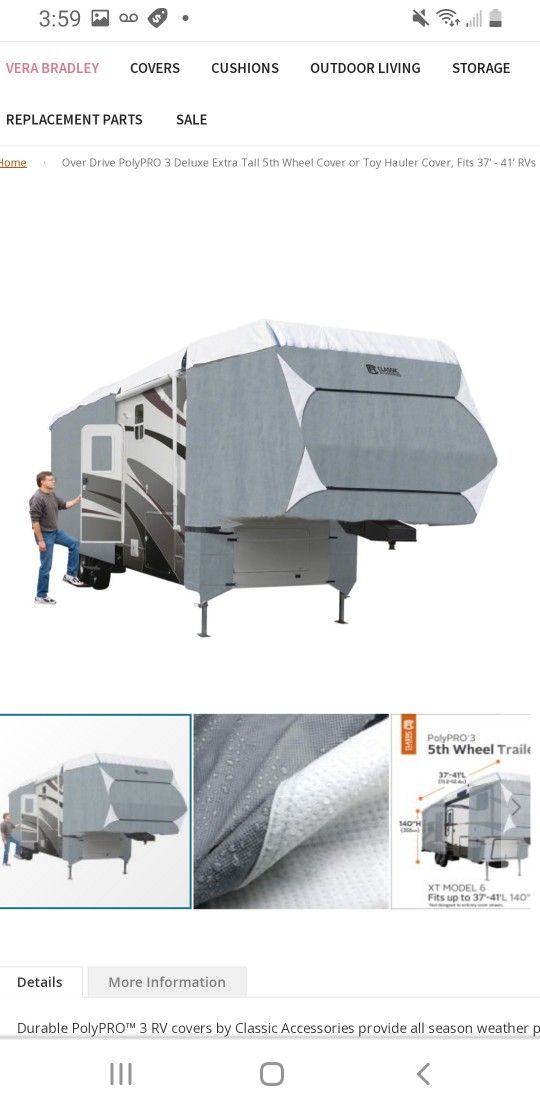 Brand New 5th Wheel Cover 41 Ft In Box OBO