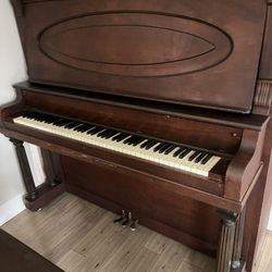 Antique Cable Nelson Upright Piano 