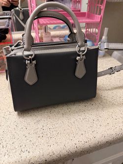 Grey and white Michael kors purse