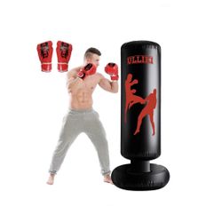 ULLIKI Freestanding Punching Bag for Adults with Gloves, Kick Boxing Bag with Stand for Adults, Blow up Punching Bag for Kids 12-14