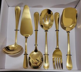 ✨ Jones New York Gold Serveware Set (6pc) – NEW!