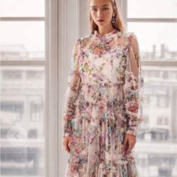 Mesh Floral Dress Size Small