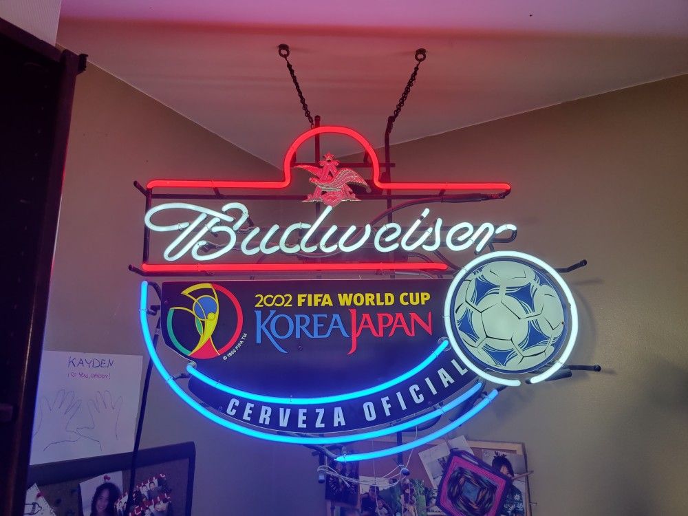 Budweiser World Cup Neon Sign Korea Japan for Sale in Torrance, CA