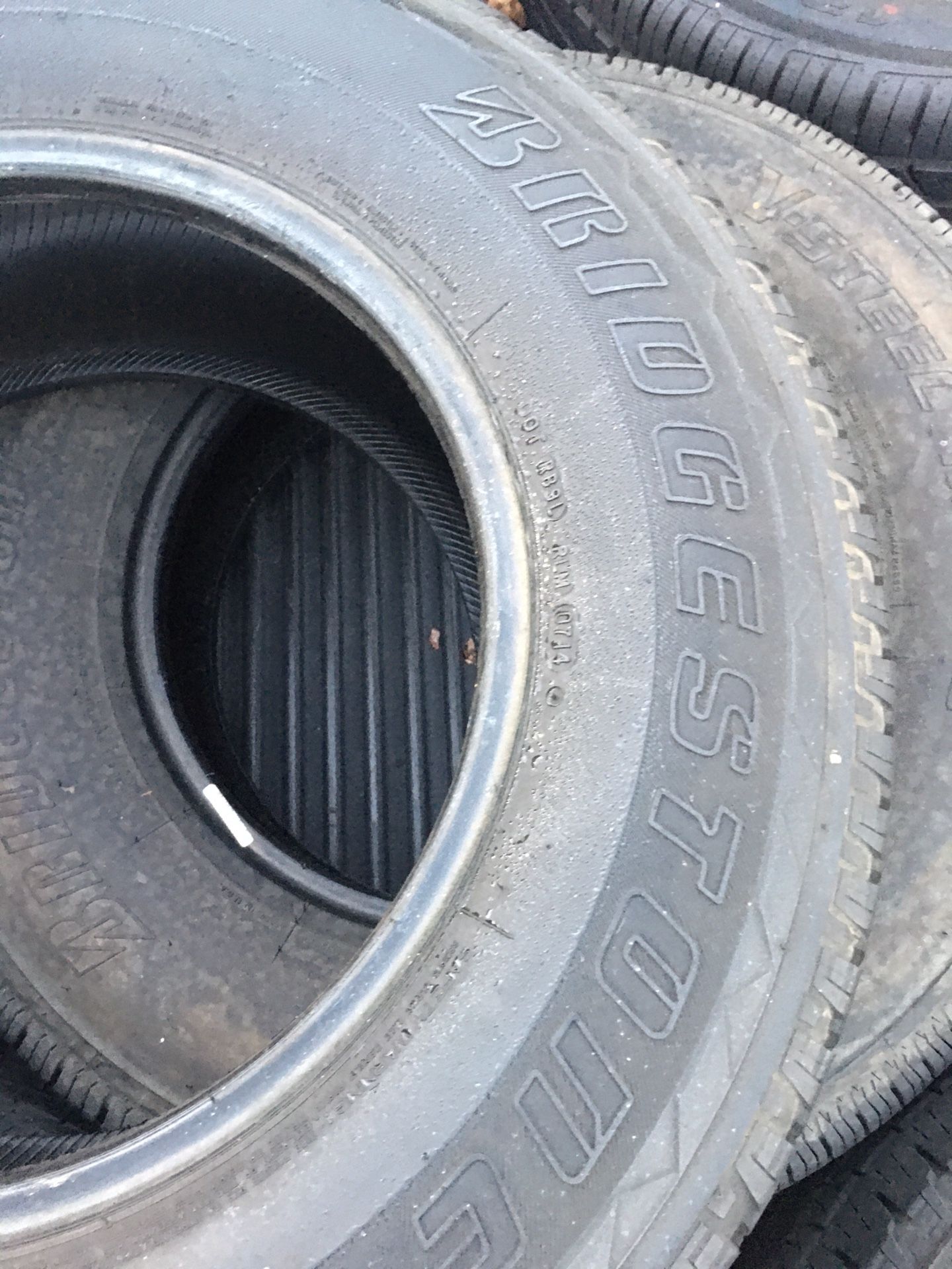 3 Bridgestone dueler h/l 245/75r16 tires