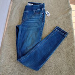 NEW Old Navy 4 Rockstar Pull On Skinny Jeggings Stretch Denim Jeans