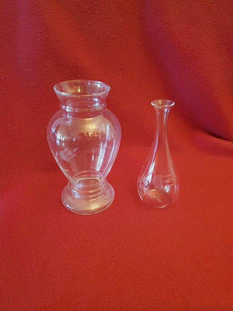 Princess House Flower And Bud Vases