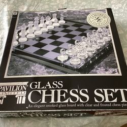 Pavilion Glass Chess Set ( 15” X 15”) Limited Edition