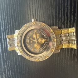 Silver And Gold Watch No Glass